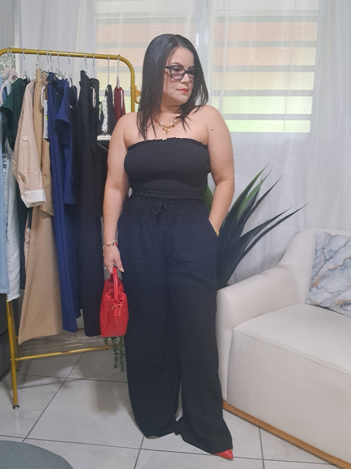 2 pieces strapless set