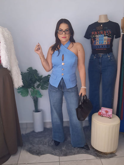 Vest blue