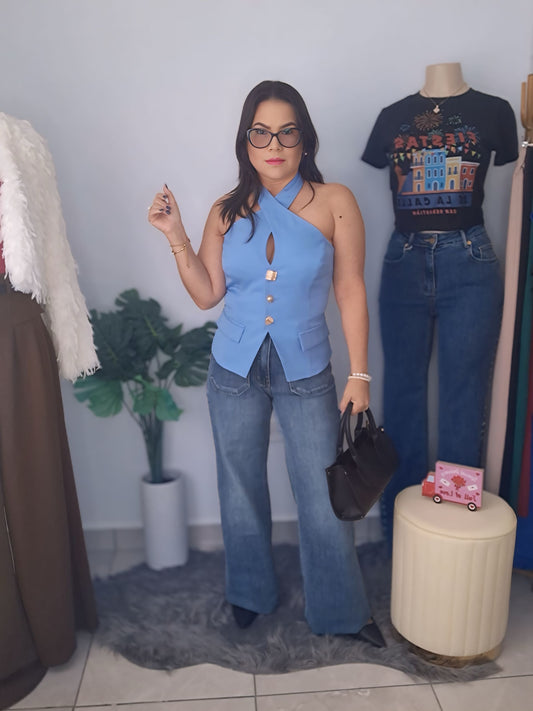 Vest blue