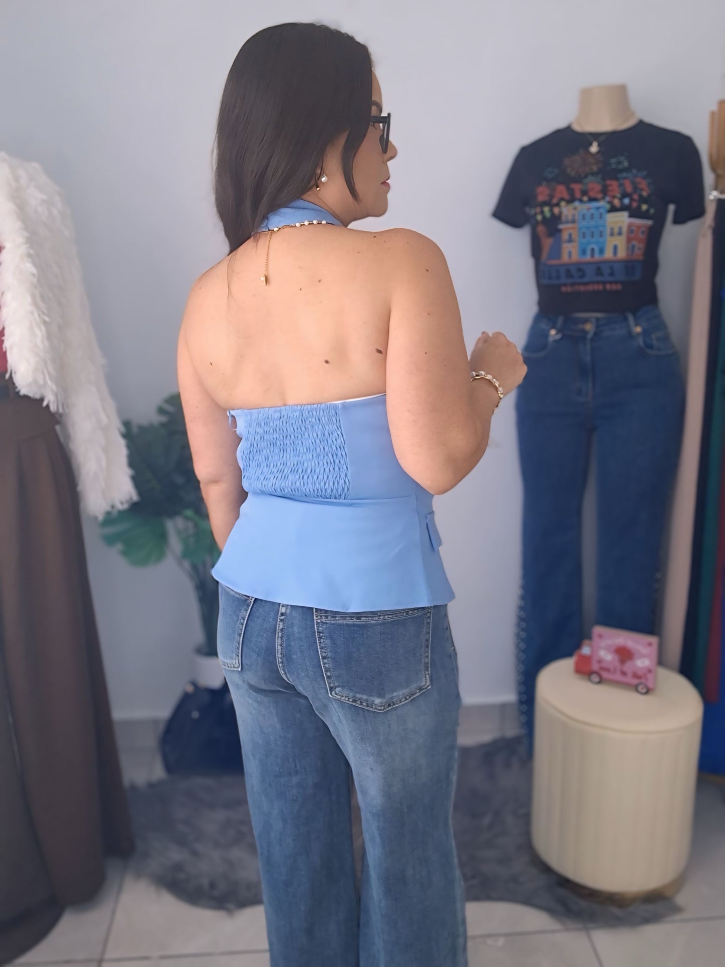 Vest blue