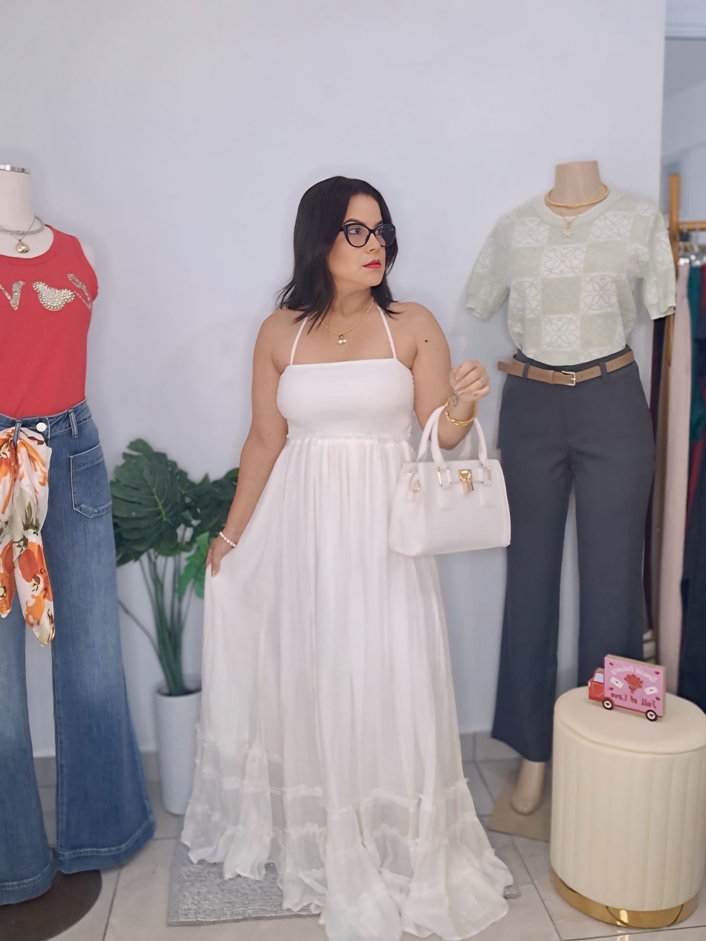 White Maxi dress