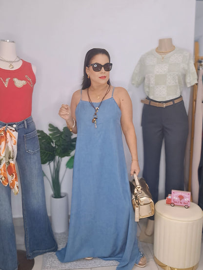 Maxi dress denim