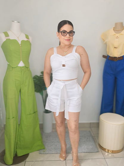 Linen set white