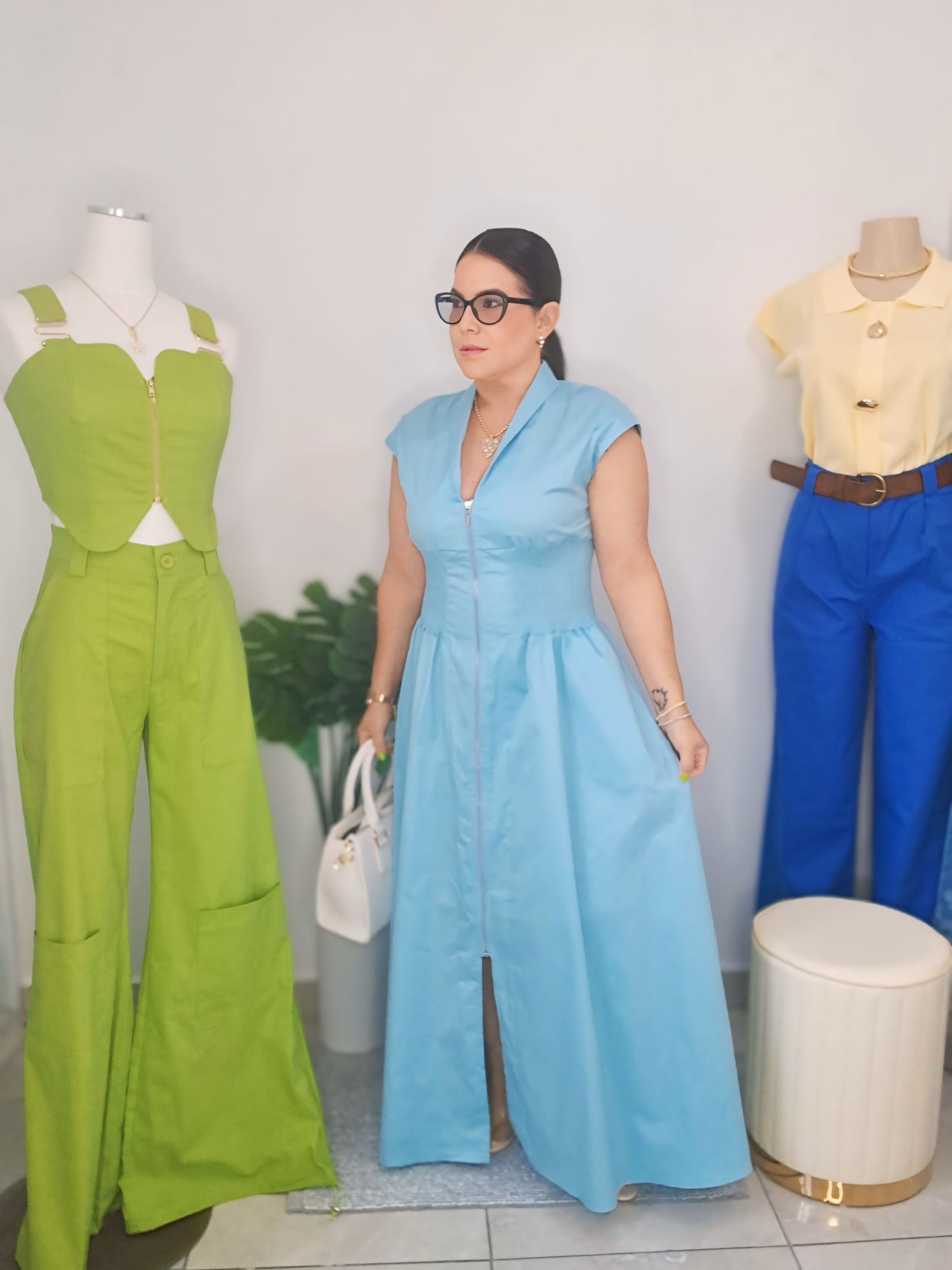 Maxi dress blue