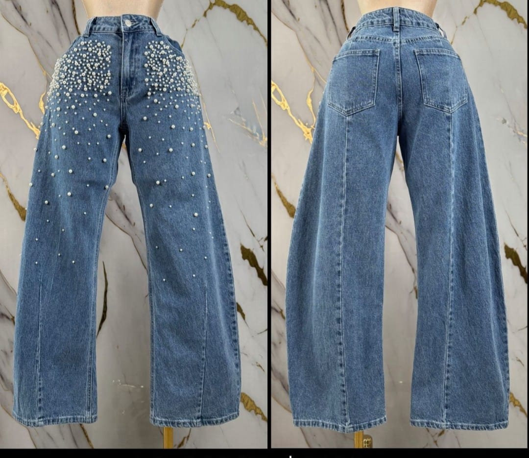 Pearl Denim high waist