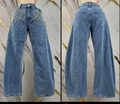 Pearl Denim high waist