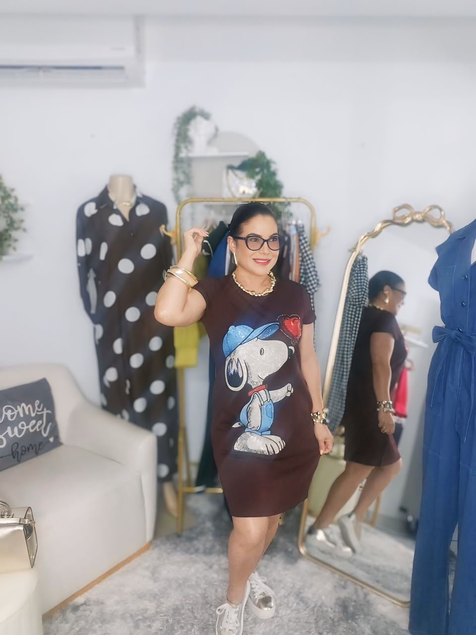 Snoopy Glam Tee Dress
