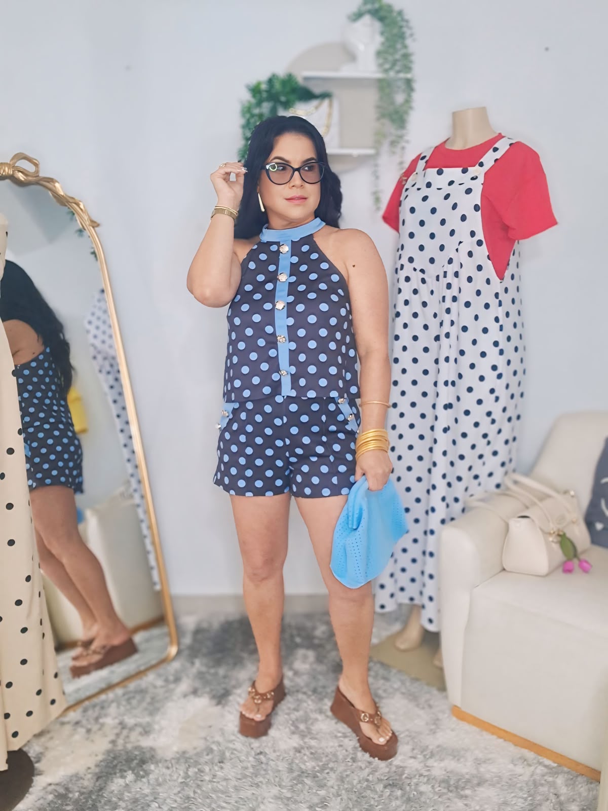 Set Polka Dot - Blue