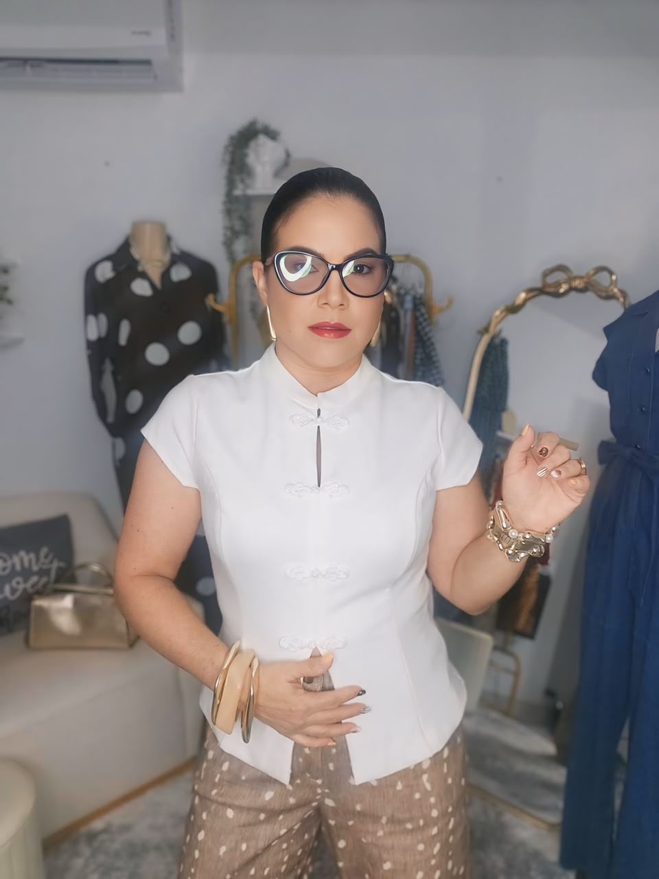 Blusa Mandarin Elegance