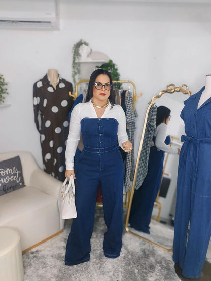 Jumpsuit Denim Corset