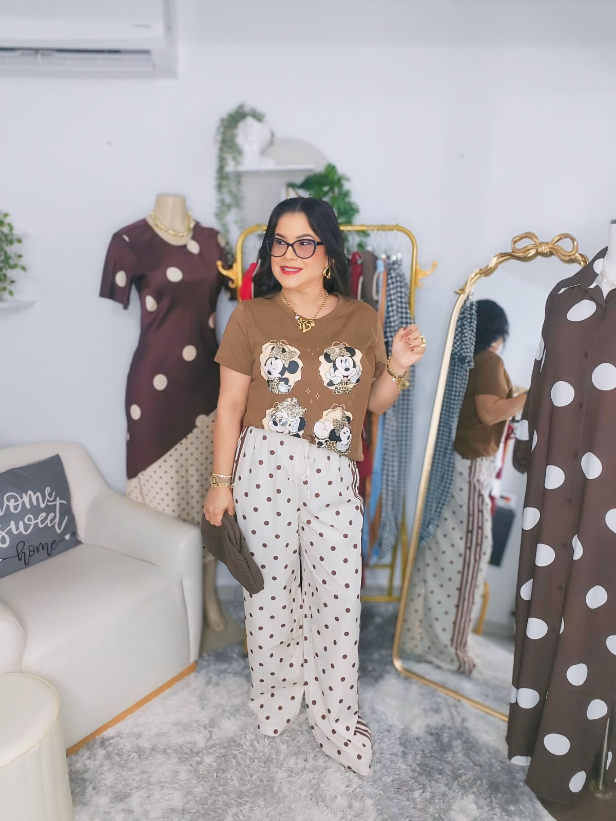 Polka Dot Palazzo Pants
