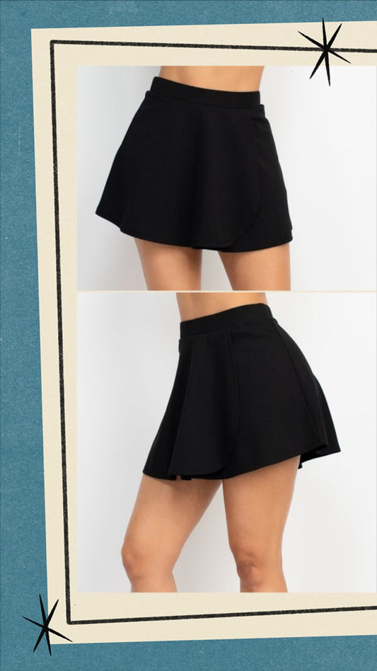 Pleated skort