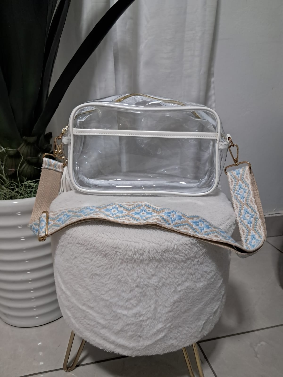 Clear crossbody