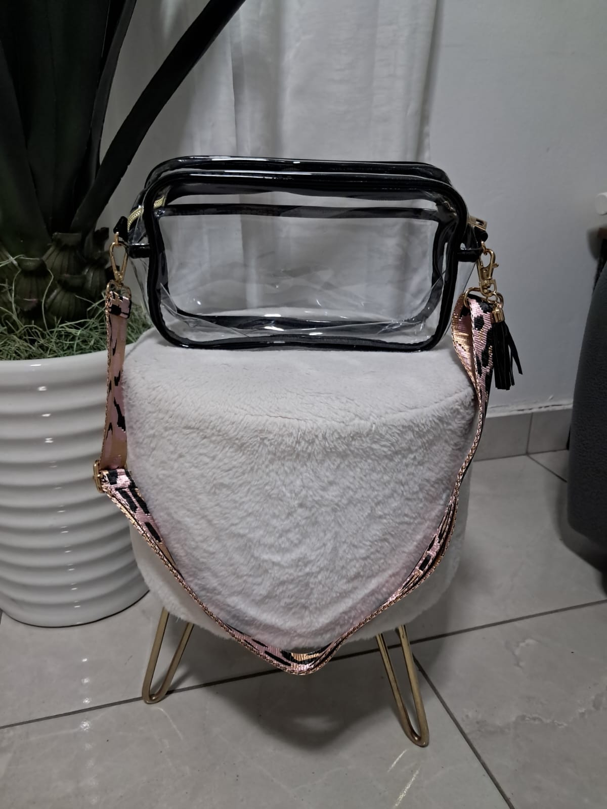 Clear crossbody