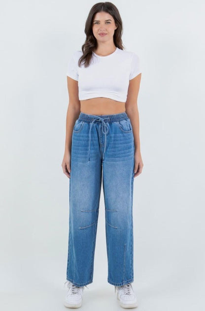 pantalon flojo denim