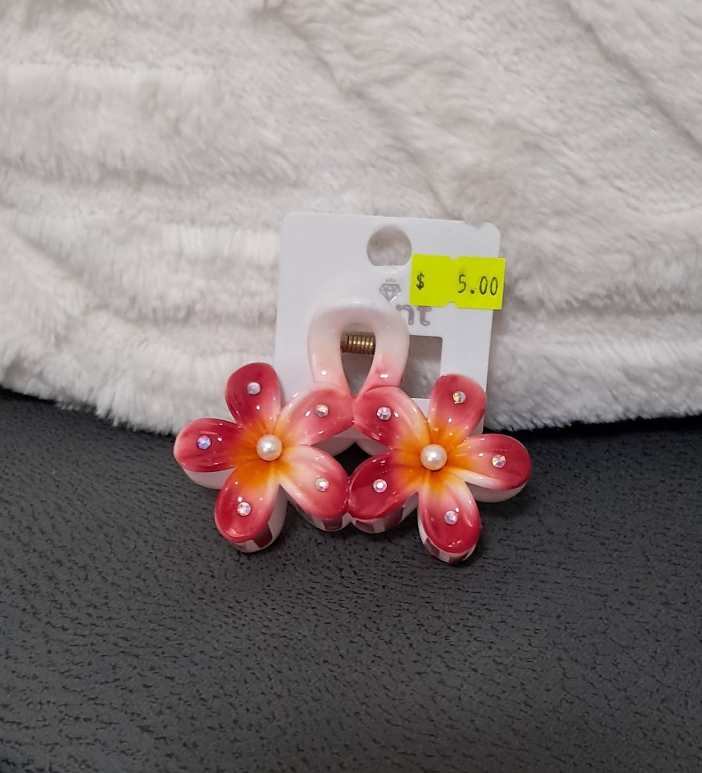 ganchito para pelo doble flor