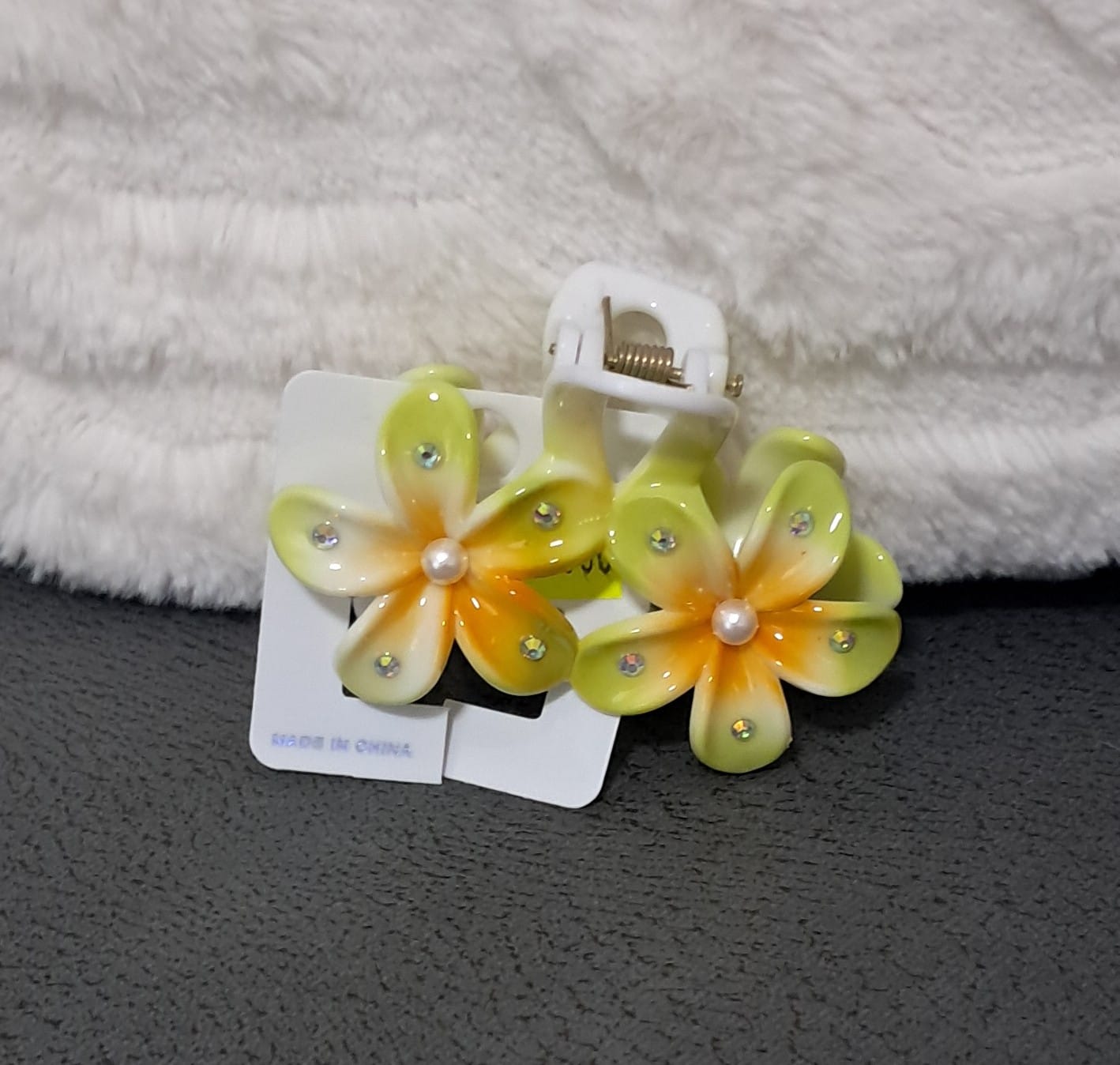 ganchito para pelo doble flor