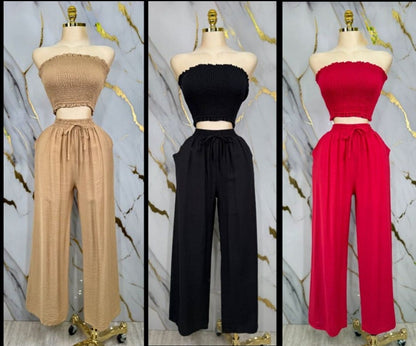 2 pieces strapless set