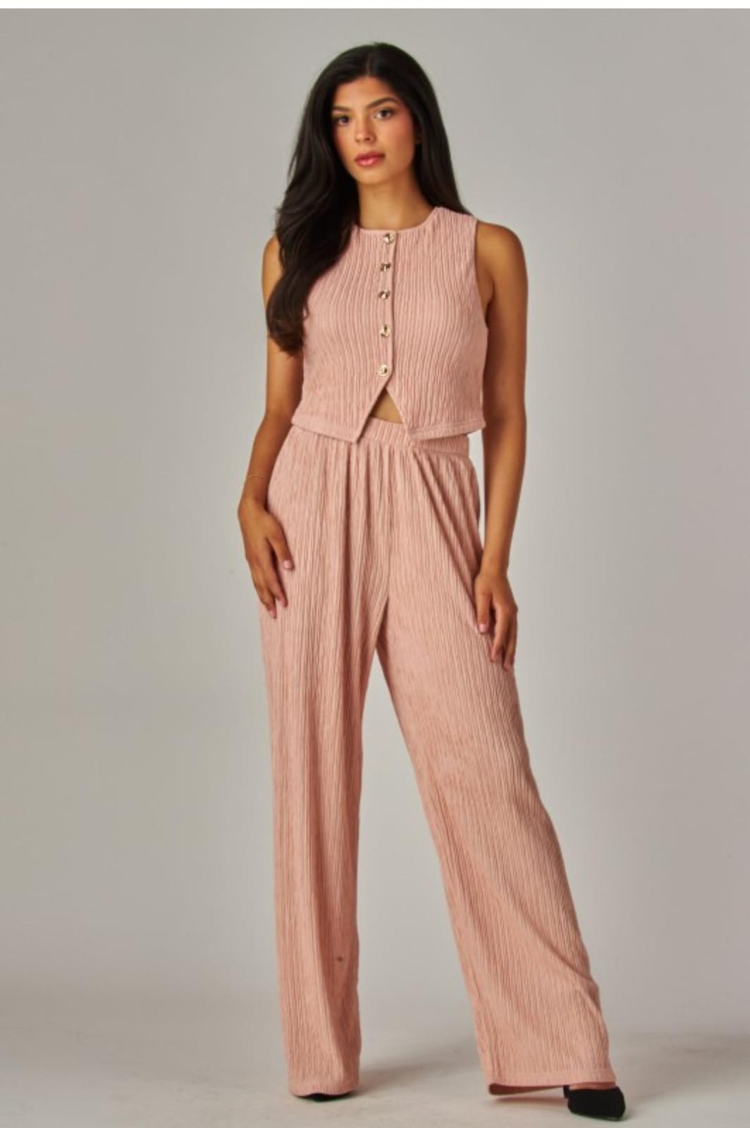 Rosé Button-Down Set
