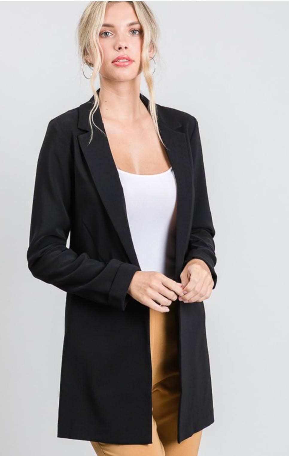 Black long blazer