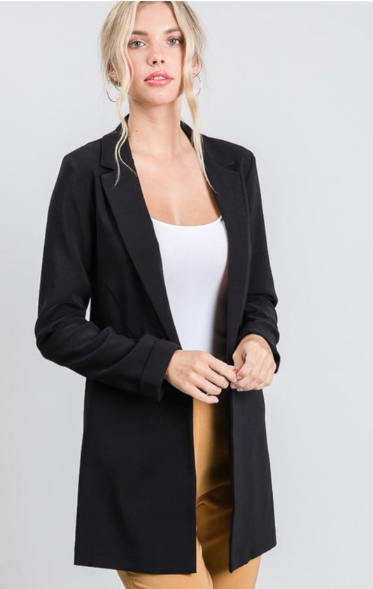 Black long blazer