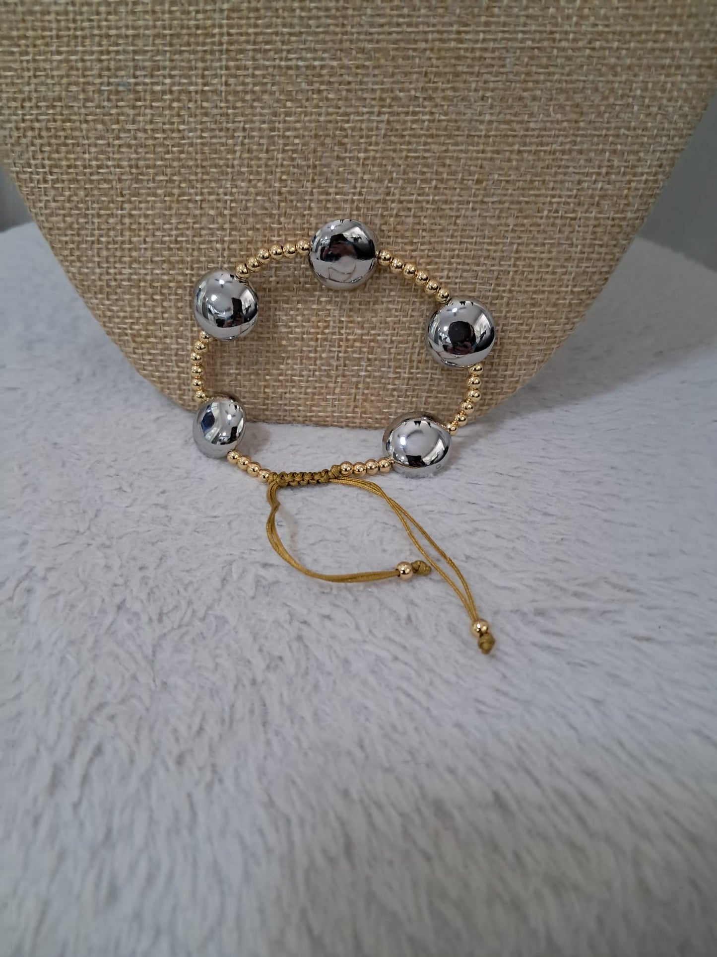 Silver Sphere Bracelet