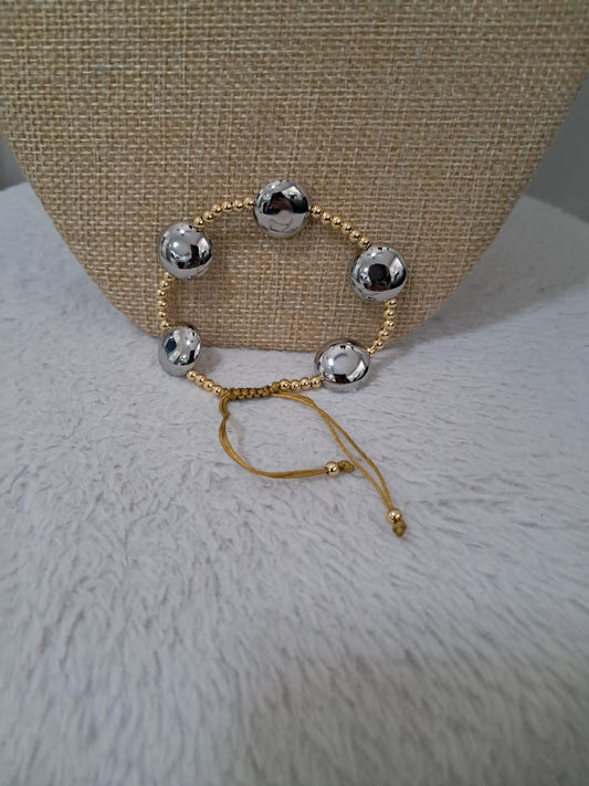 Silver Sphere Bracelet