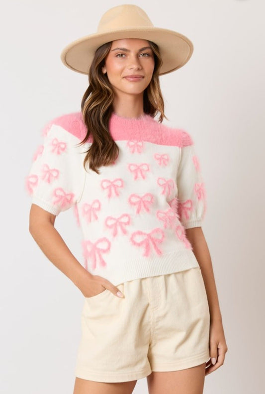 Suéter con diseño de lazo