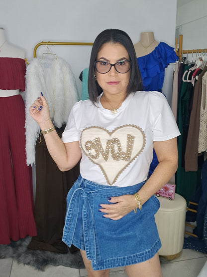falda-short denim cruzada