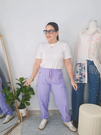Spring purple jogger