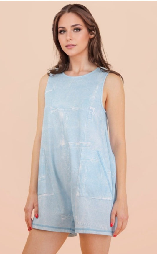 Romper azul y rosa