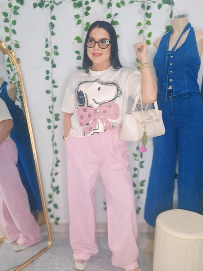 Top blanca Snoppy