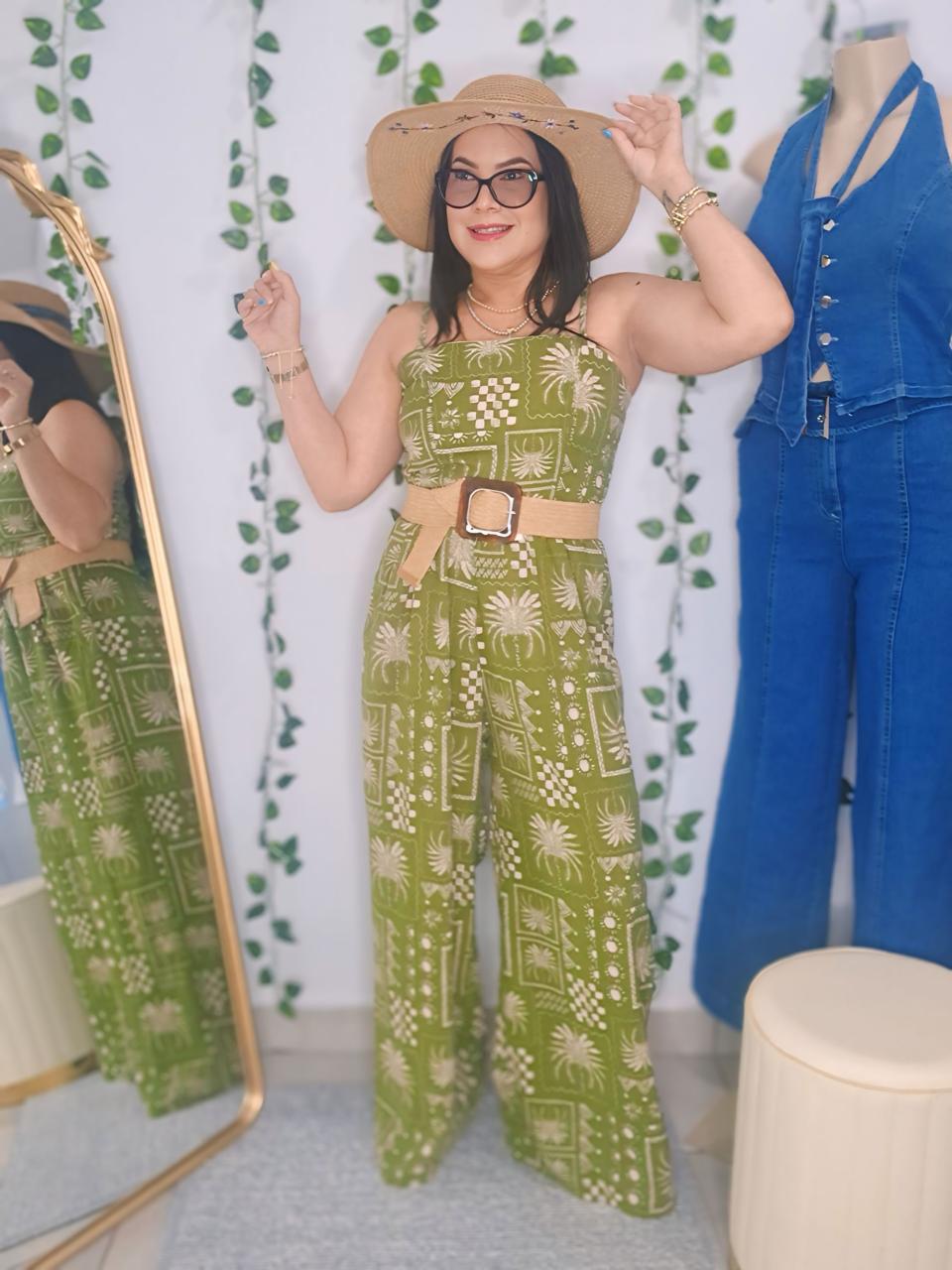 Jumpsuit Boho Verde