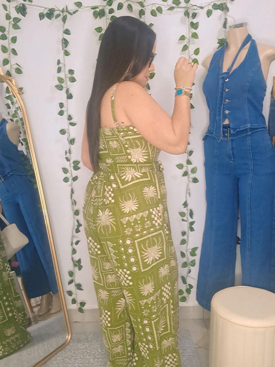 Jumpsuit Boho Verde