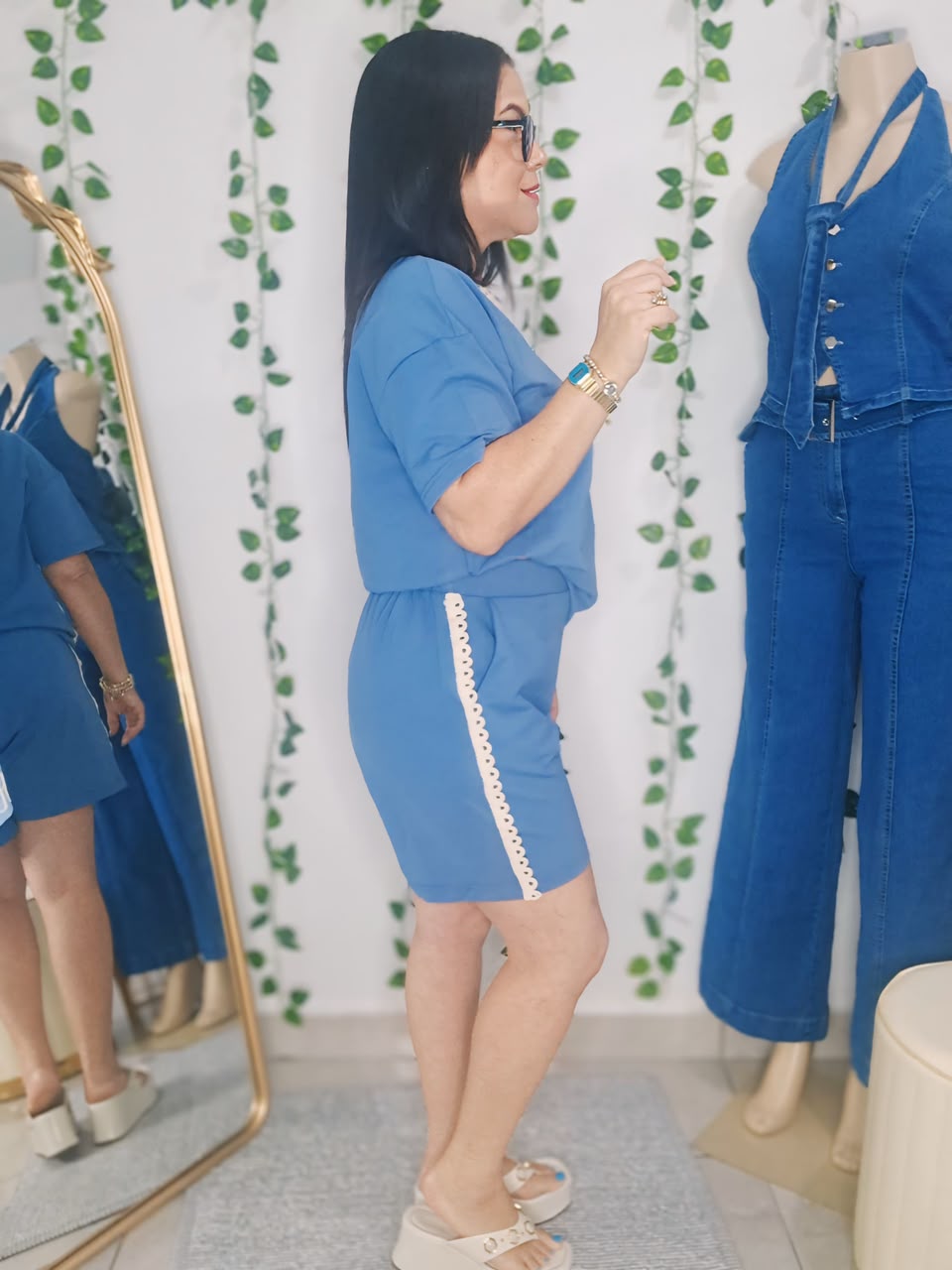 Set dos piezas azul