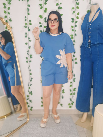 Set dos piezas azul