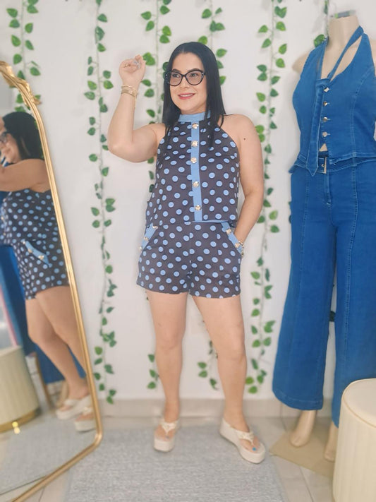 Set polka dots