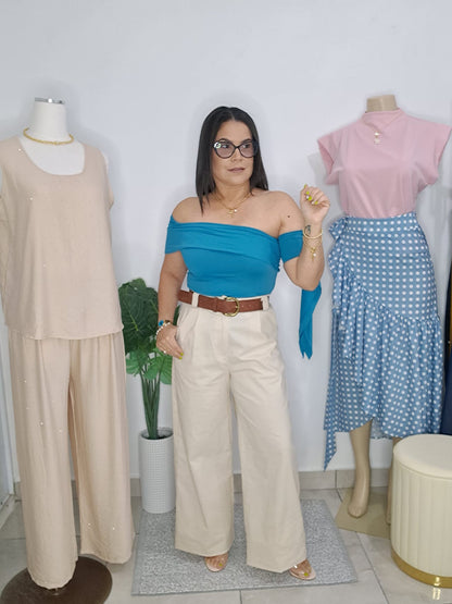 high waist belt pant