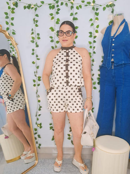 Set polka dots