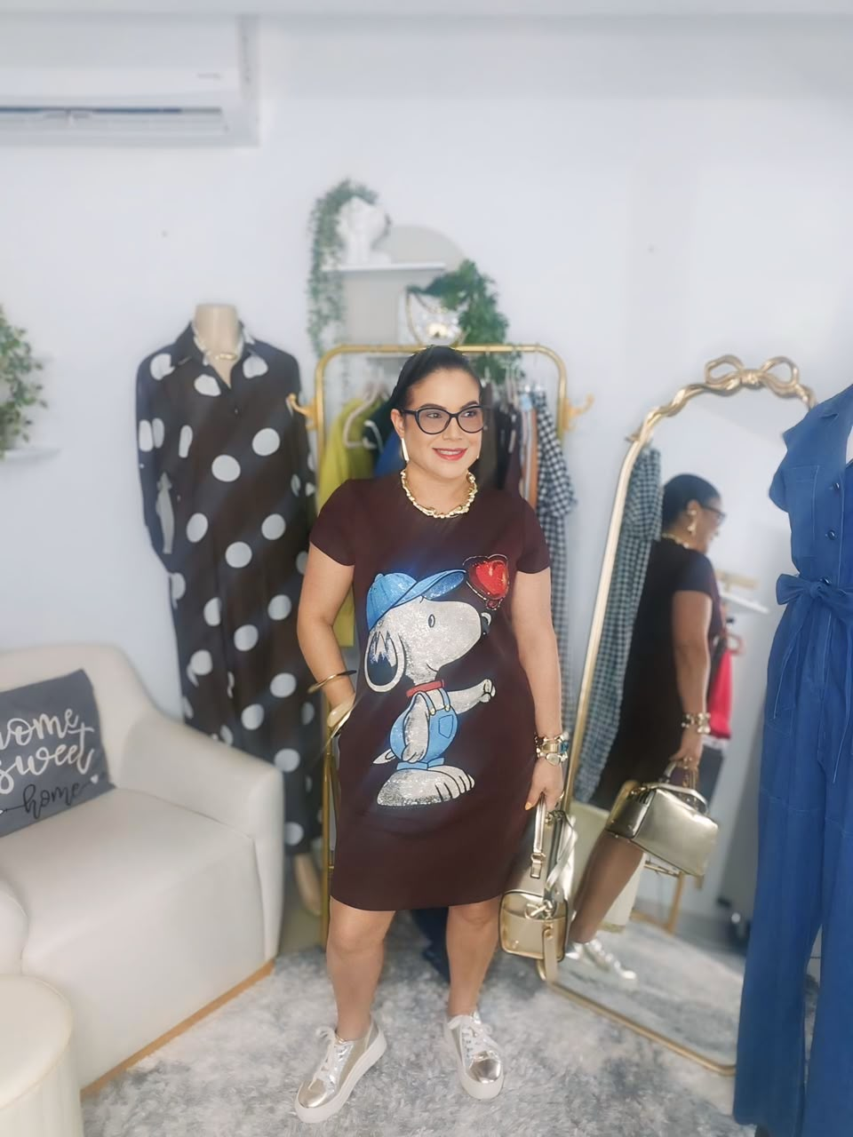 Snoopy Glam Tee Dress