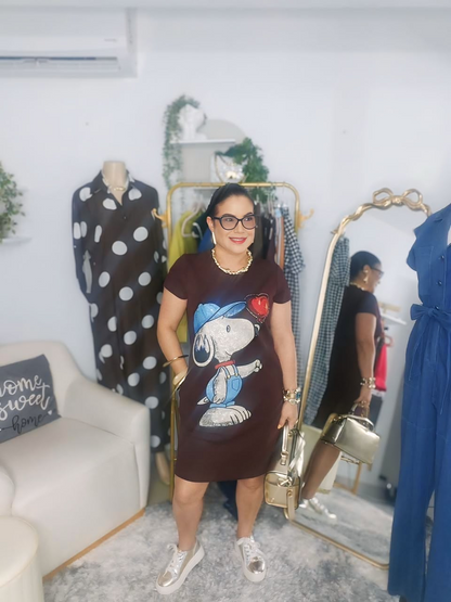 Snoopy Glam Tee Dress