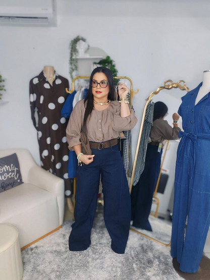 Blusa Taupe Elegance