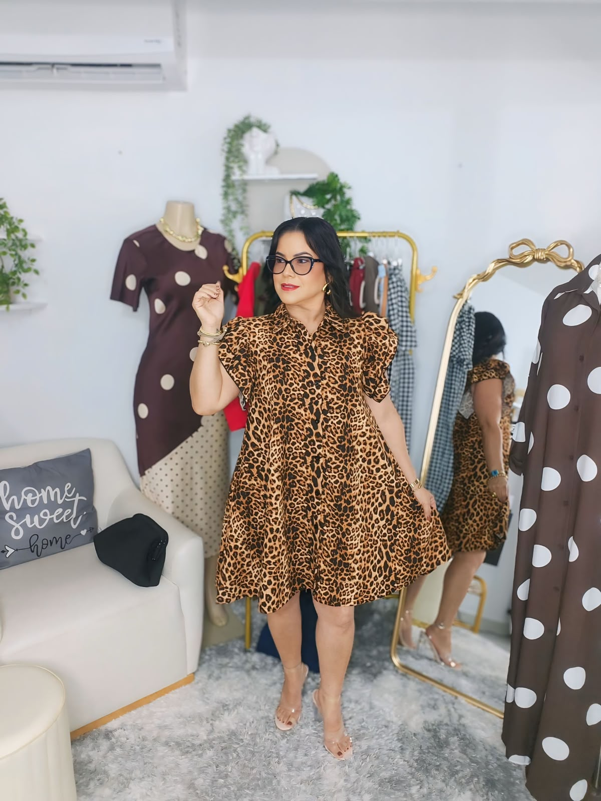 Vestido Camisero Leopard Chic