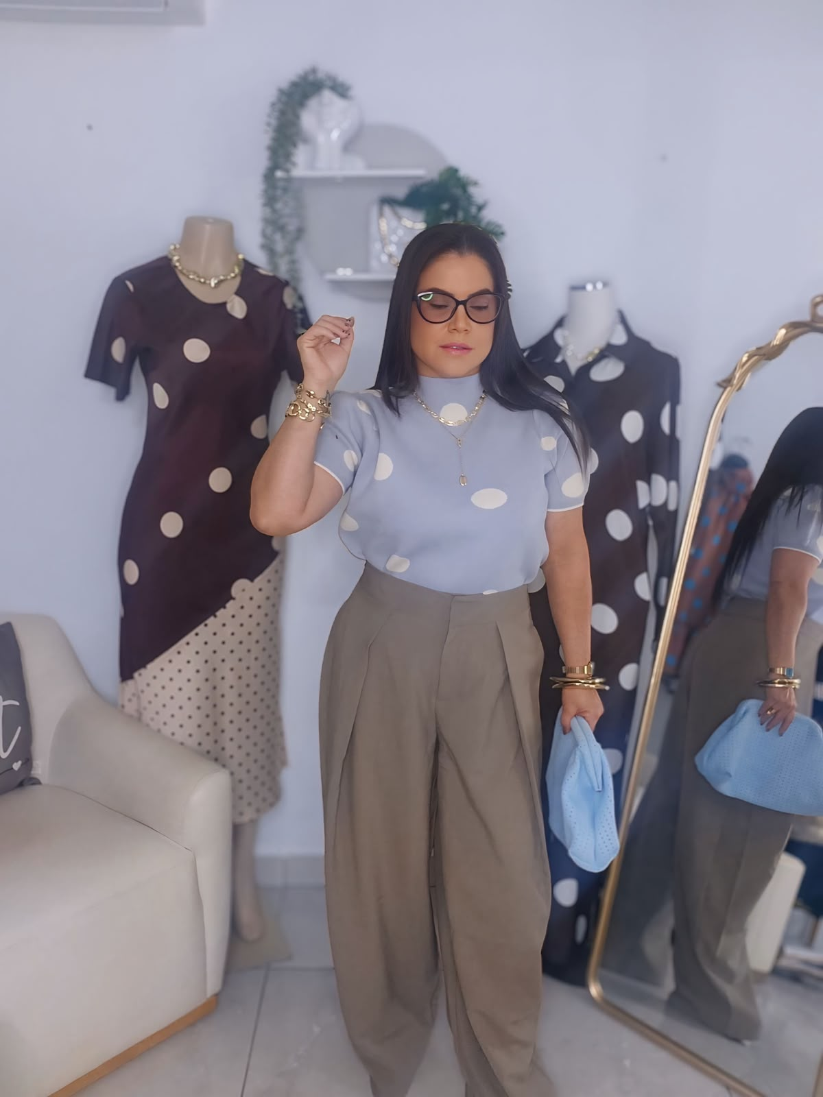 Blusa Polka Dots Milano