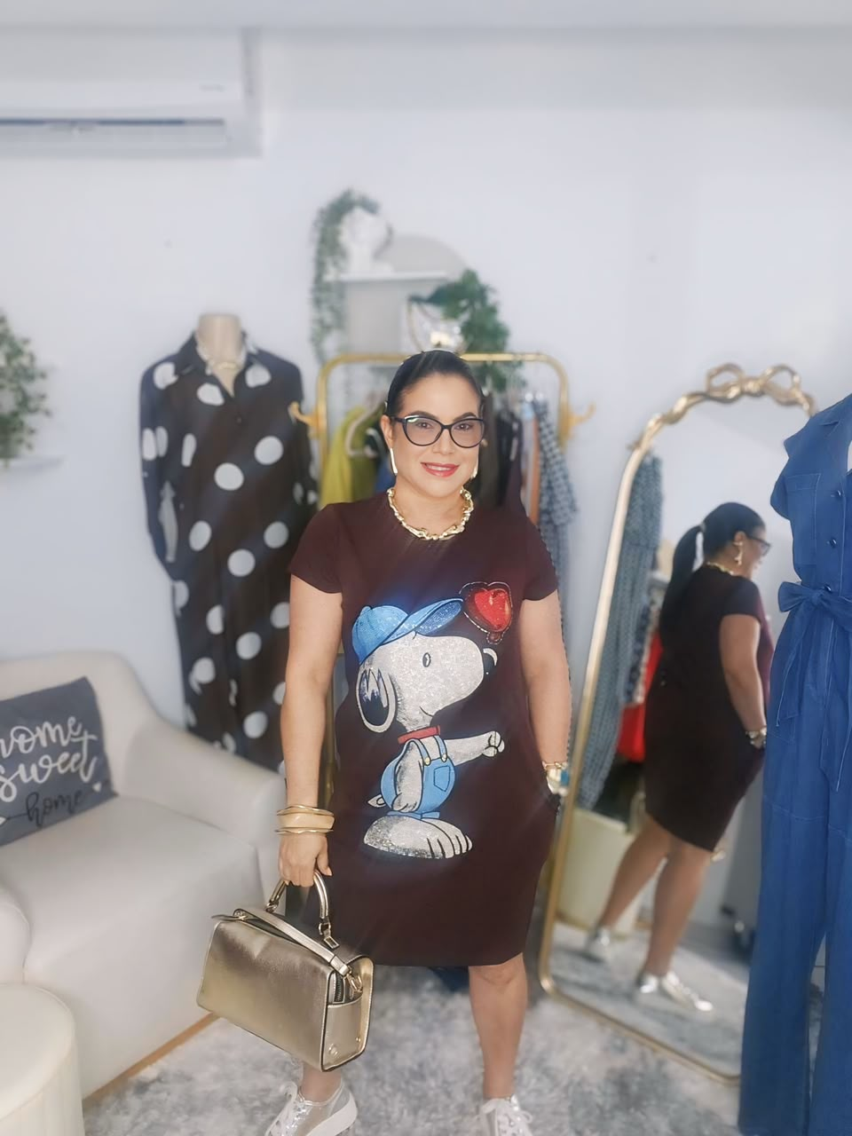 Snoopy Glam Tee Dress
